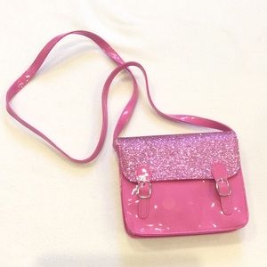 Gymboree pink glitter purse
